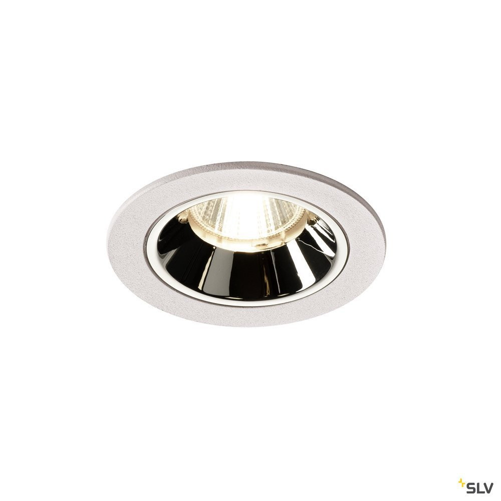 SLV NUMINOS Numinos® DL S, indoor led plafondinbouwlamp wit/chroom 4000 K 20°