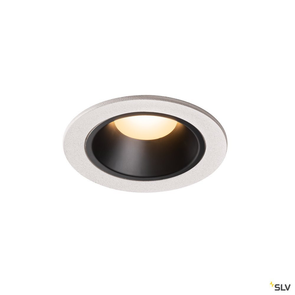 SLV NUMINOS Numinos® DL S, indoor led plafondinbouwlamp wit/zwart 3000 K 40°
