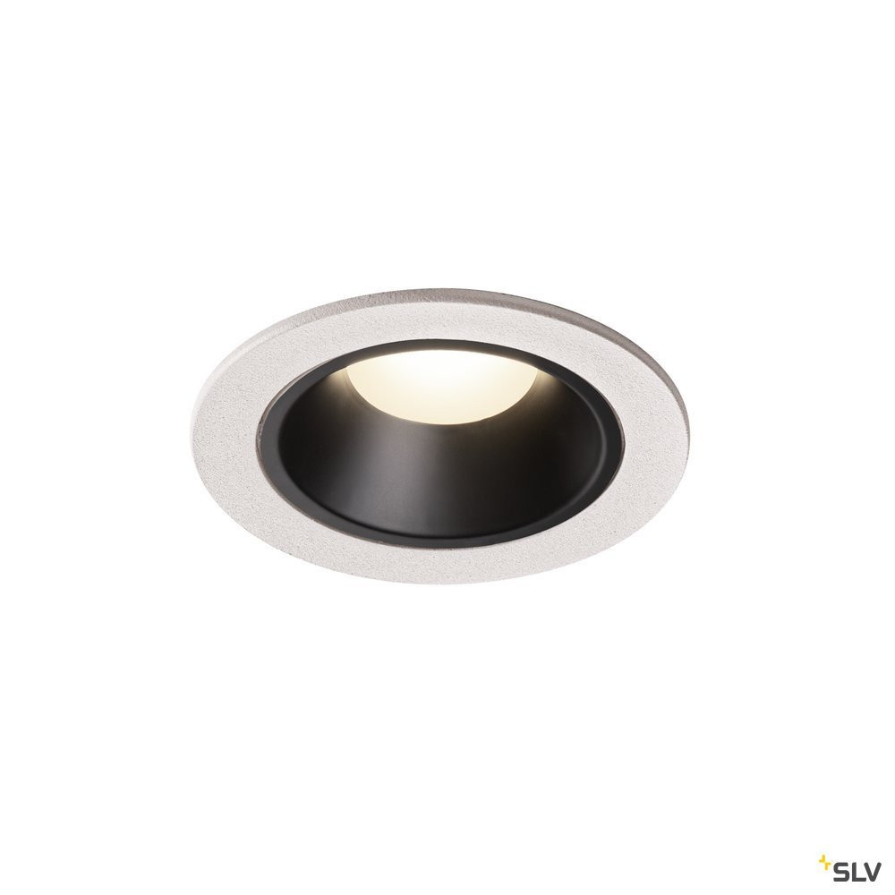 SLV NUMINOS Numinos® DL S, indoor led plafondinbouwlamp wit/zwart 4000 K 40°