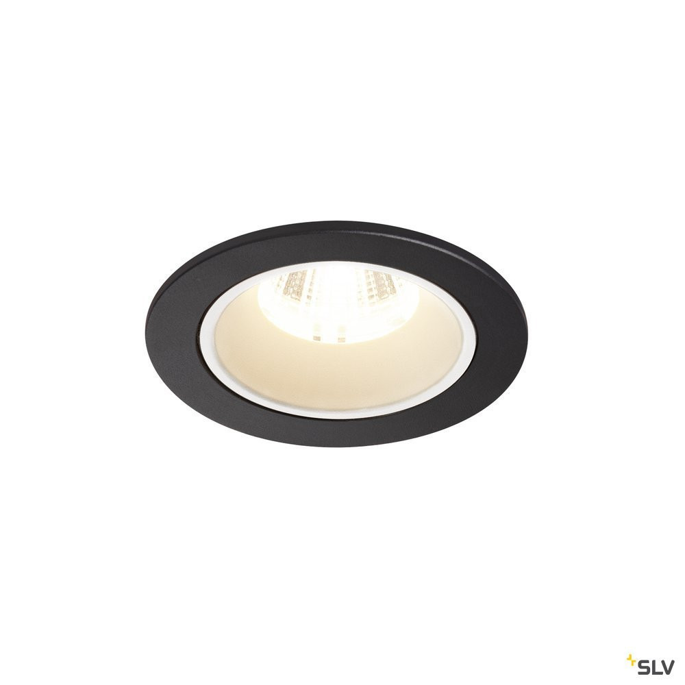 SLV NUMINOS Numinos® DL S, indoor led plafondinbouwlamp zwart/wit 4000 K 40°