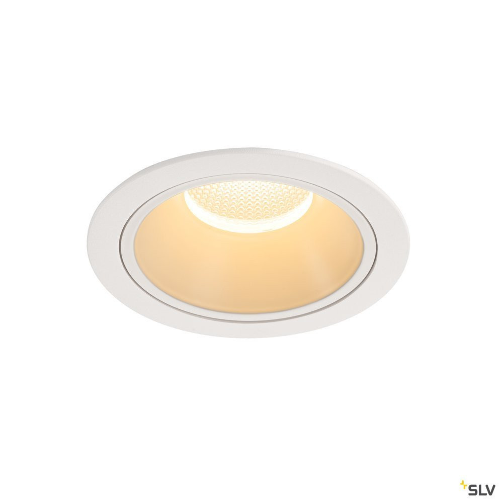 SLV NUMINOS Numinos® DL XL, indoor led plafondinbouwlamp wit/wit 3000 K 20°