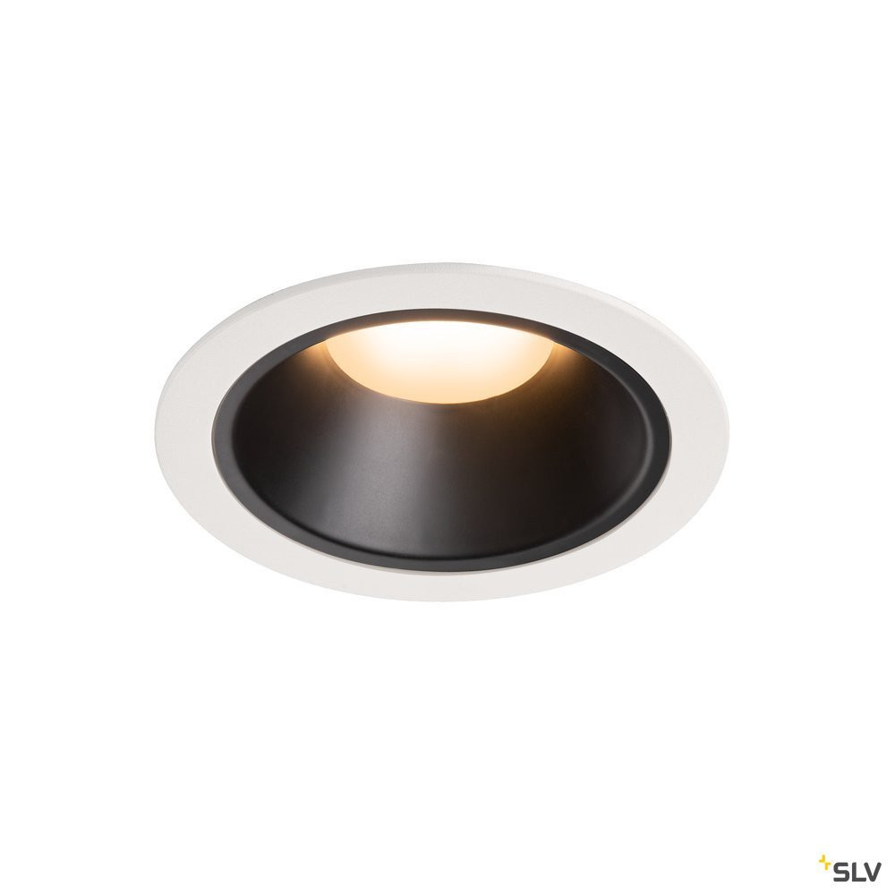 SLV NUMINOS Numinos® DL XL, indoor led plafondinbouwlamp wit/zwart 2700 K 20°