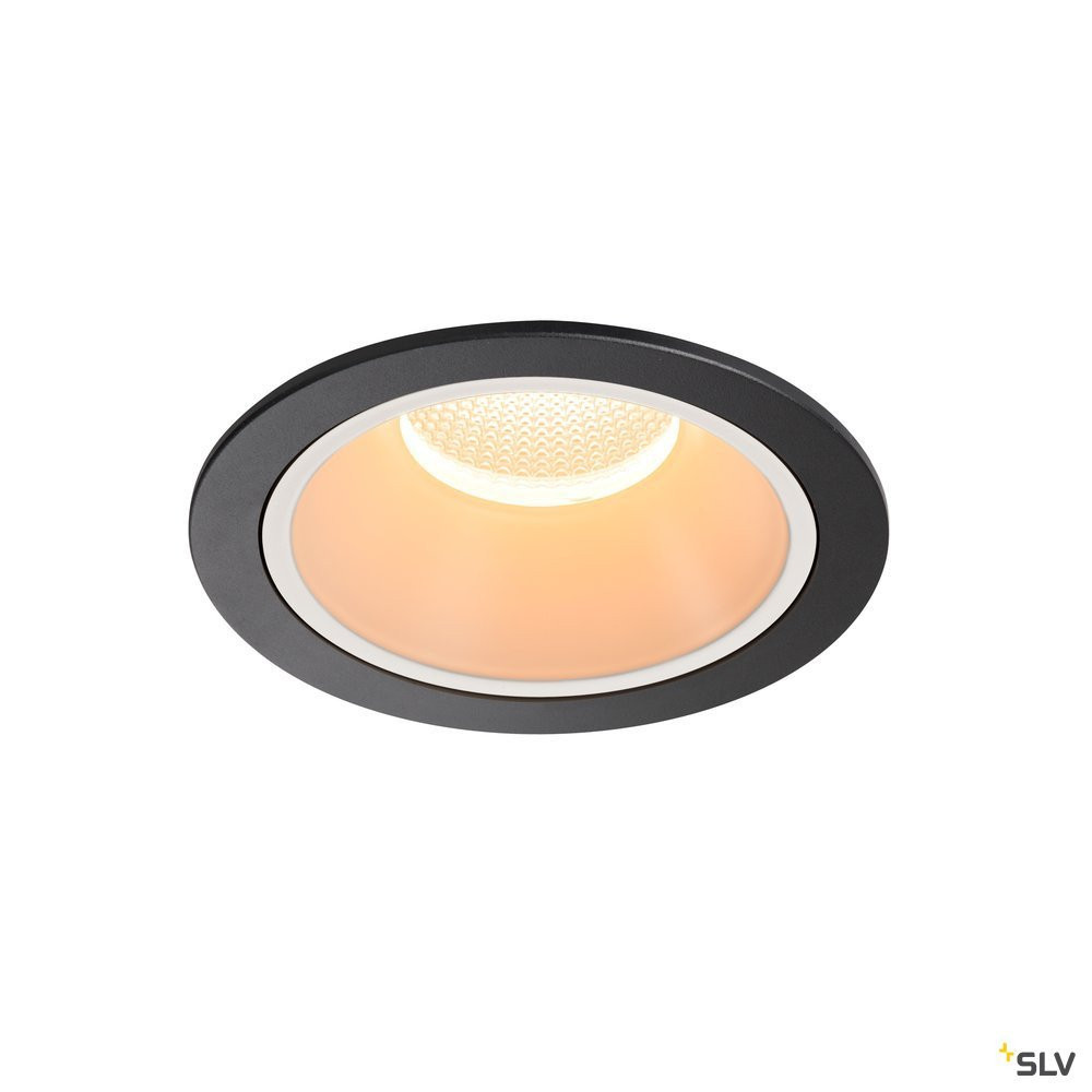 SLV NUMINOS Numinos® DL XL, indoor led plafondinbouwlamp zwart/wit 2700 K 40°
