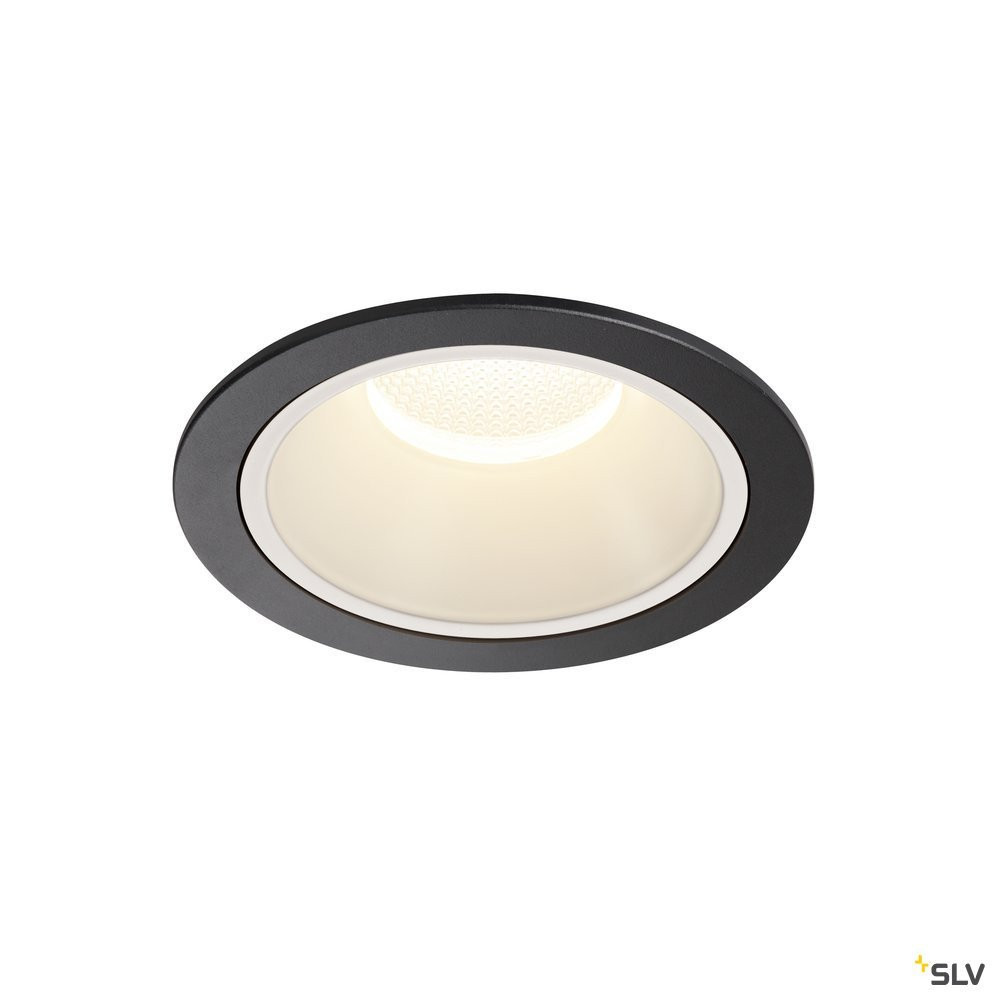 SLV NUMINOS Numinos® DL XL, indoor led plafondinbouwlamp zwart/wit 4000 K 20°
