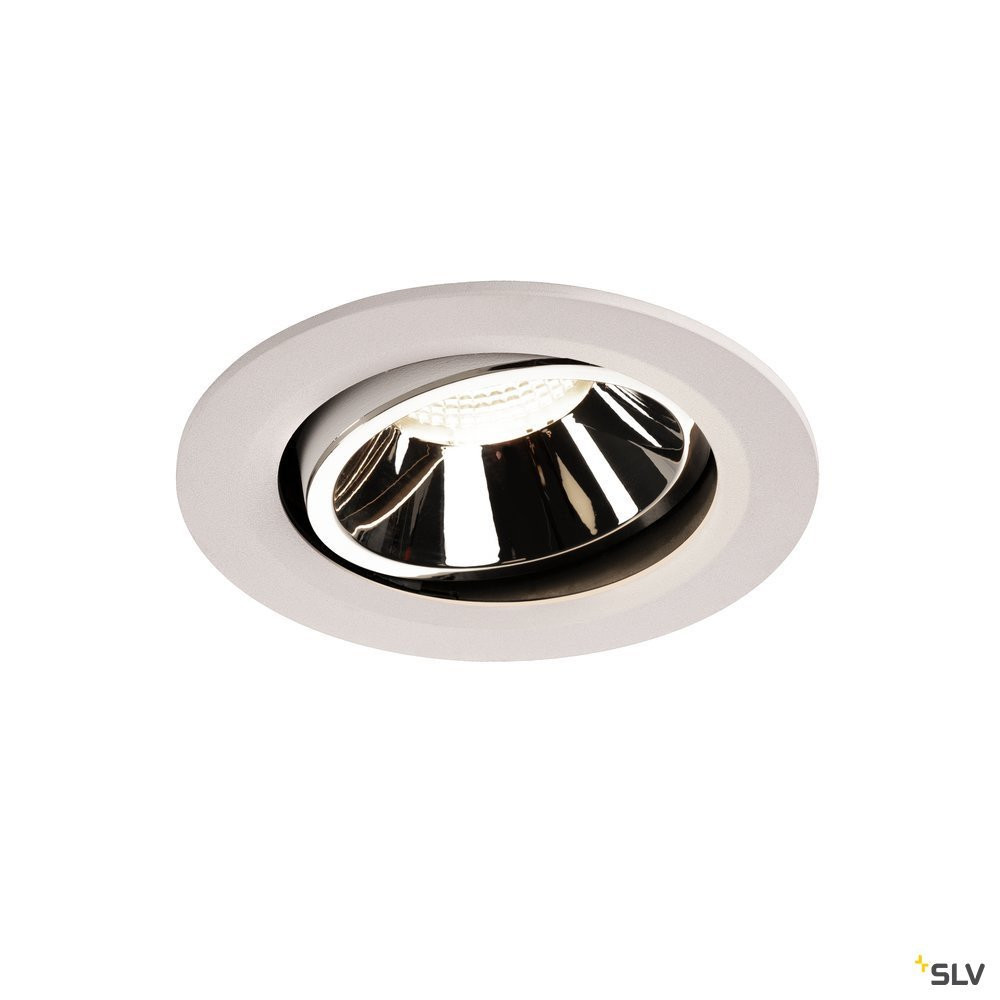 SLV NUMINOS Numinos® Move DL L, indoor led plafondinbouwlamp wit/chroom 4000 K 20°