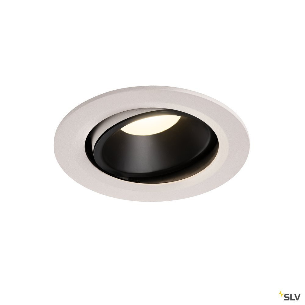 SLV NUMINOS Numinos® Move DL L, indoor led plafondinbouwlamp wit/zwart 4000 K 20°