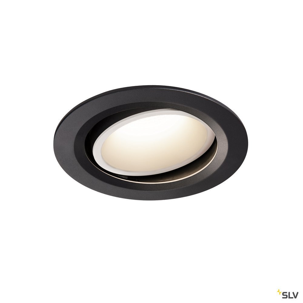SLV NUMINOS Numinos® Move DL L, indoor led plafondinbouwlamp zwart/wit 4000 K 55°