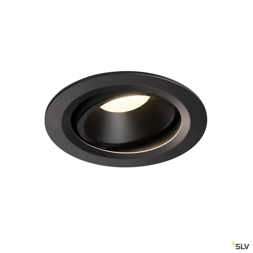 SLV NUMINOS Numinos® Move DL L, indoor led plafondinbouwlamp zwart/zwart 4000 K 55