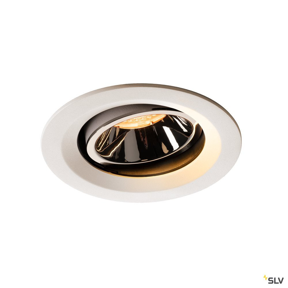 SLV NUMINOS Numinos® Move DL M, indoor led plafondinbouwlamp wit/chroom 2700 K 55°