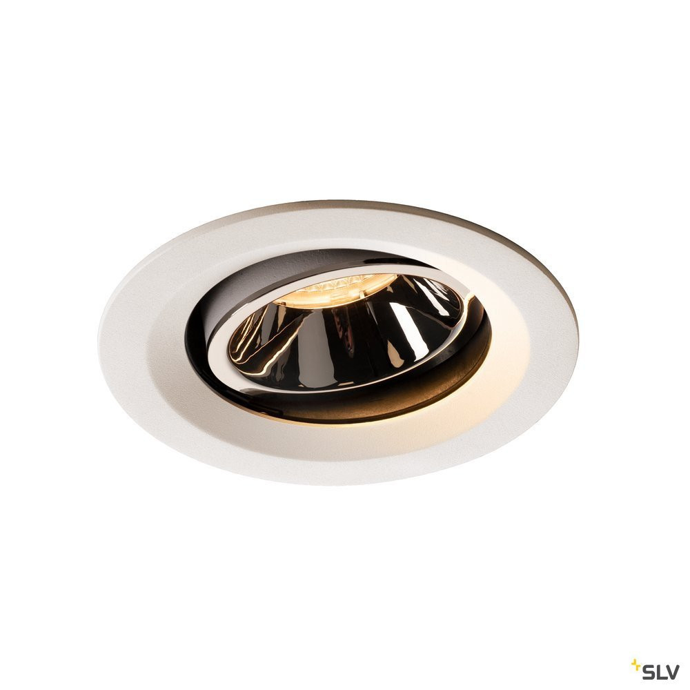 SLV NUMINOS Numinos® Move DL M, indoor led plafondinbouwlamp wit/chroom 3000 K 40°