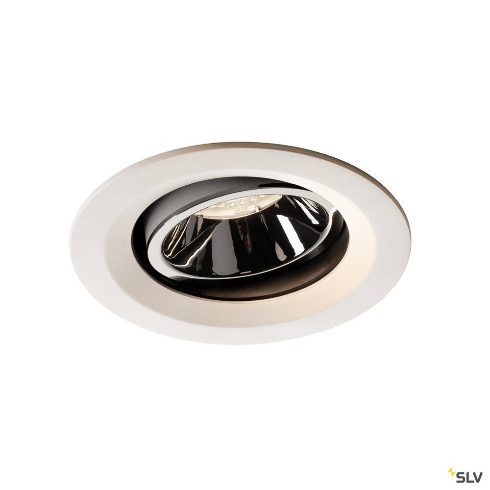 SLV NUMINOS Numinos® Move DL M, indoor led plafondinbouwlamp wit/chroom 4000 K 20°