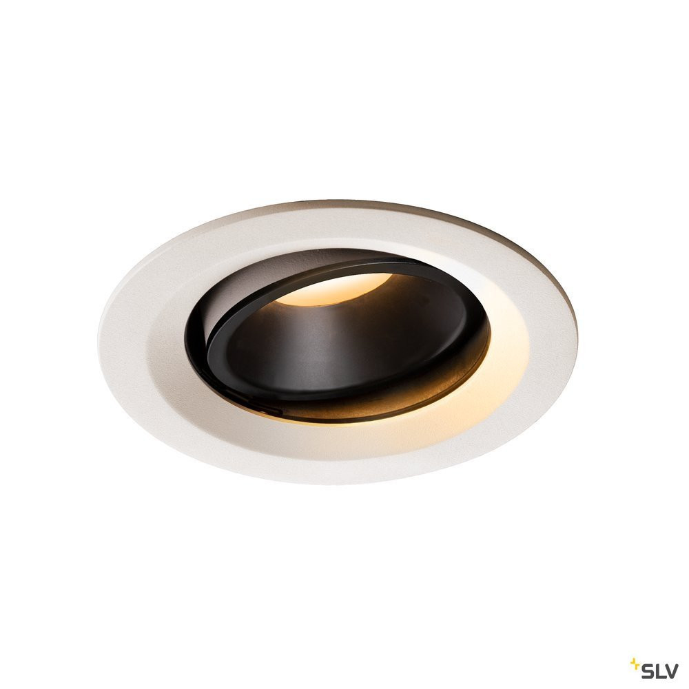 SLV NUMINOS Numinos® Move DL M, indoor led plafondinbouwlamp wit/zwart 2700 K 40°