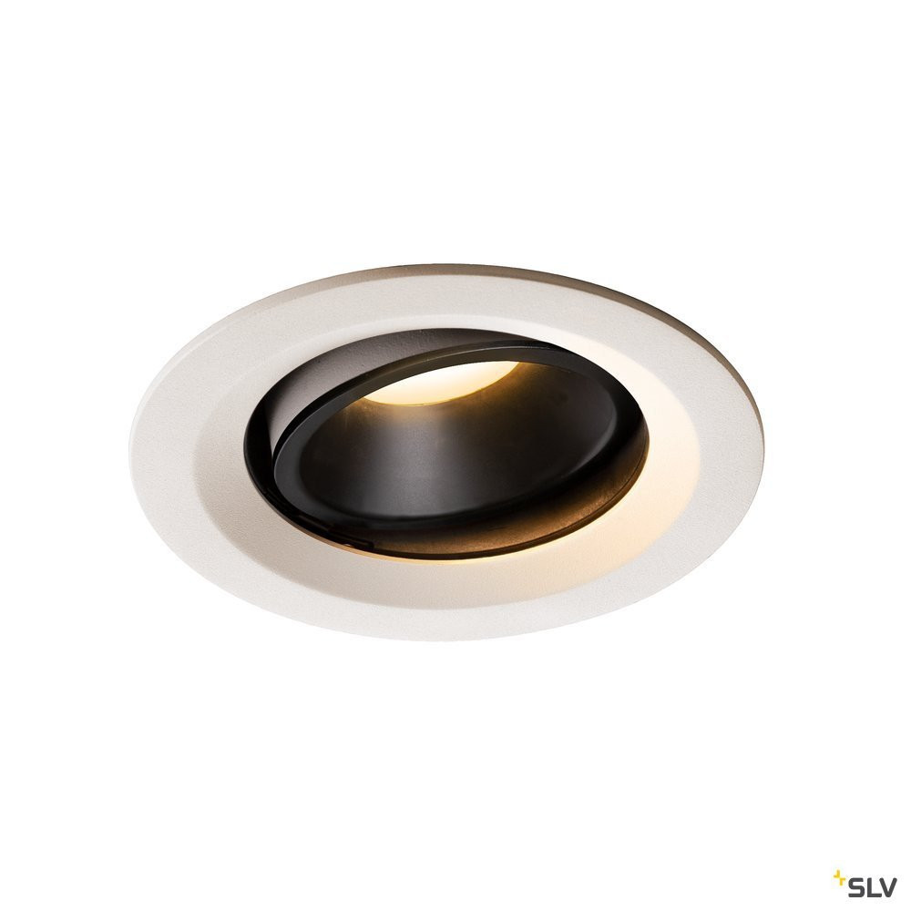 SLV NUMINOS Numinos® Move DL M, indoor led plafondinbouwlamp wit/zwart 3000 K 55°