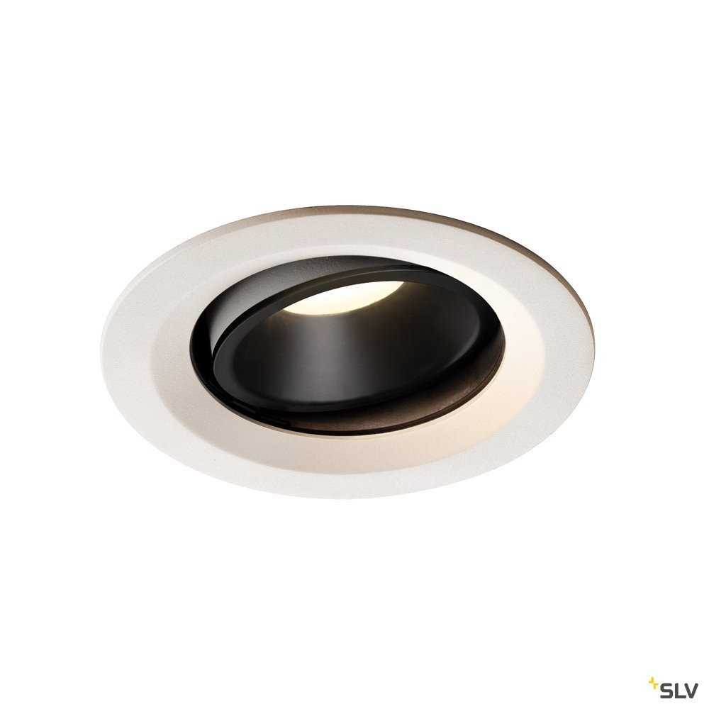 SLV NUMINOS Numinos® Move DL M, indoor led plafondinbouwlamp wit/zwart 4000 K 40°