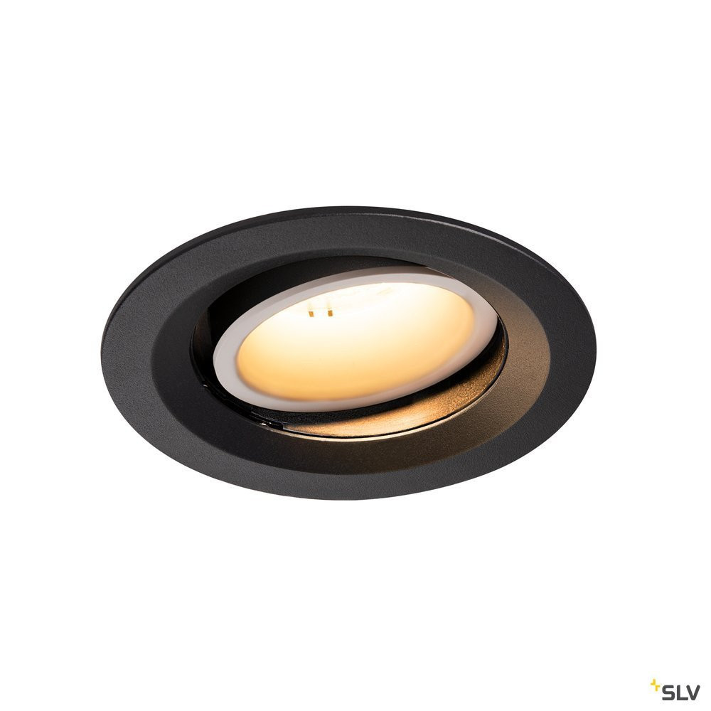 SLV NUMINOS Numinos® Move DL M, indoor led plafondinbouwlamp zwart/wit 2700 K 55°