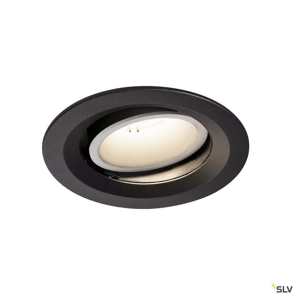 SLV NUMINOS Numinos® Move DL M, indoor led plafondinbouwlamp zwart/wit 4000 K 20°