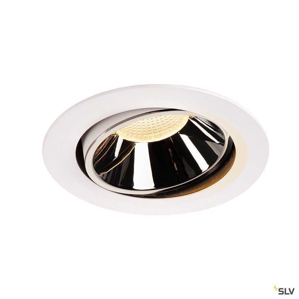 SLV NUMINOS Numinos® Move DL XL, indoor led plafondinbouwlamp wit/chroom 3000 K 20