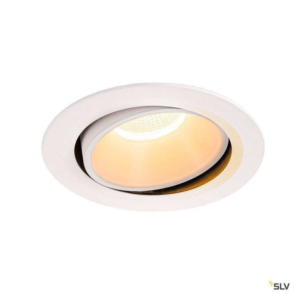 SLV NUMINOS Numinos® Move DL XL, indoor led plafondinbouwlamp wit/wit 2700 K 20° D