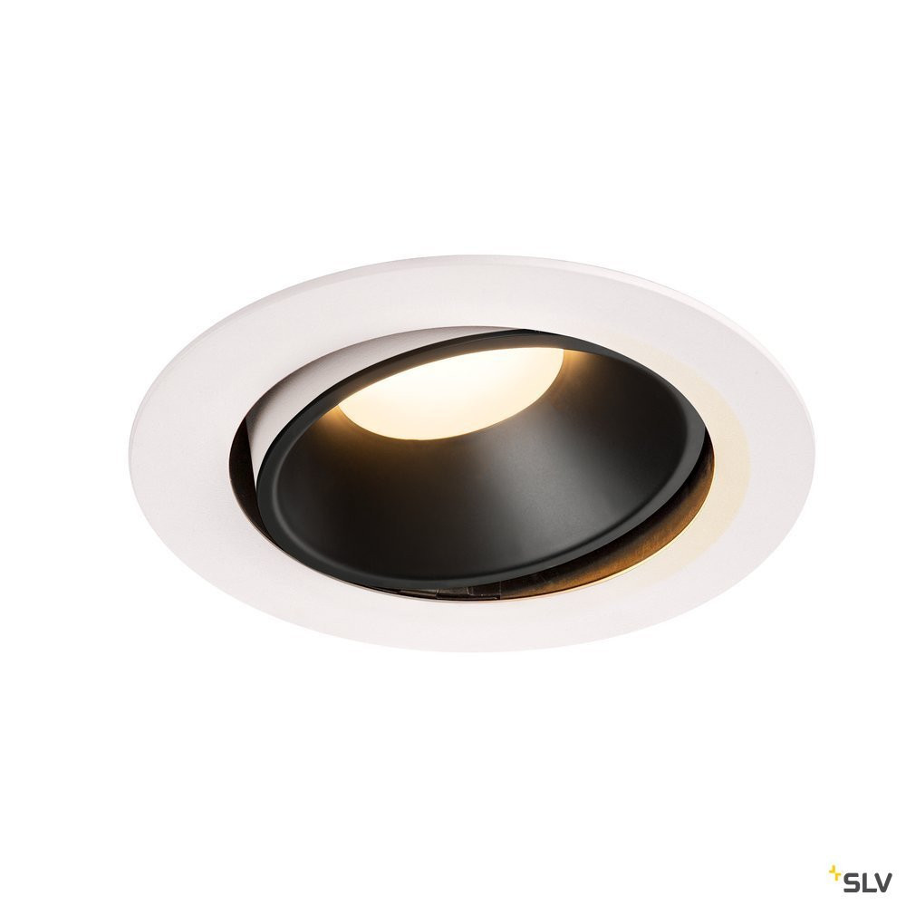 SLV NUMINOS Numinos® Move DL XL, indoor led plafondinbouwlamp wit/zwart 3000 K 40°
