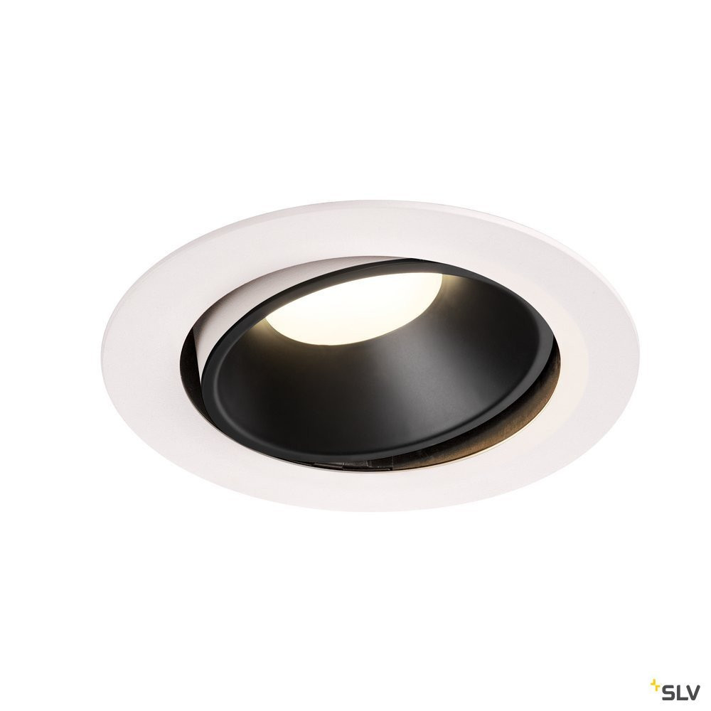 SLV NUMINOS Numinos® Move DL XL, indoor led plafondinbouwlamp wit/zwart 4000 K 20°