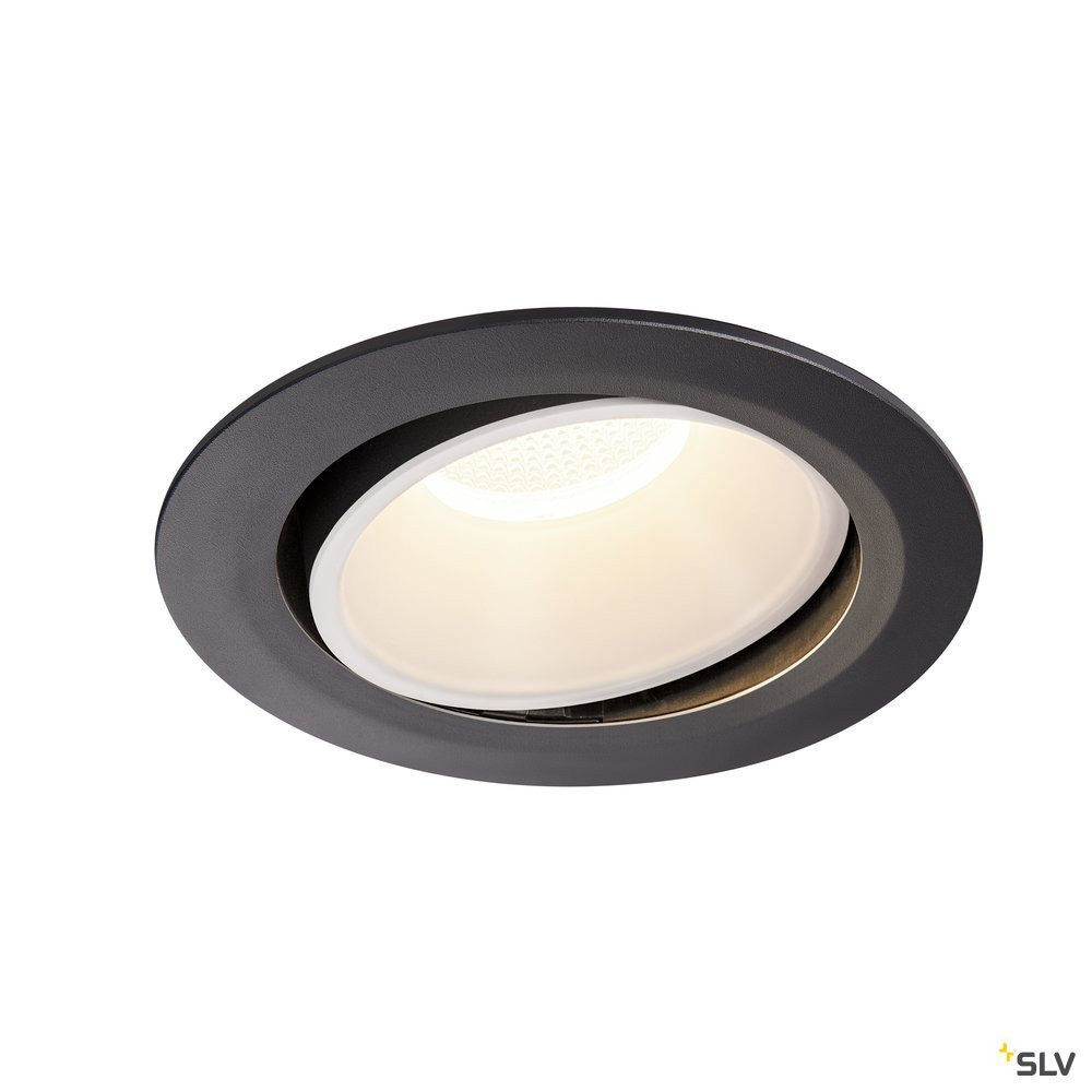SLV NUMINOS Numinos® Move DL XL, indoor led plafondinbouwlamp zwart/wit 4000 K 20°