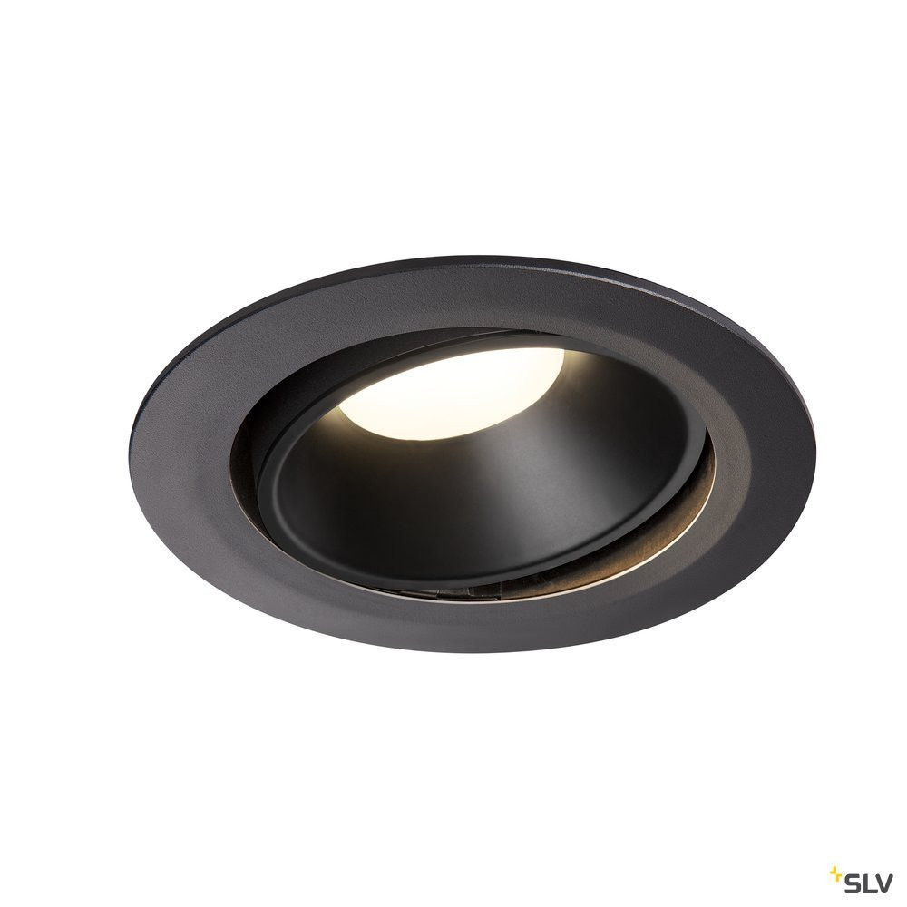 SLV NUMINOS Numinos® Move DL XL, indoor led plafondinbouwlamp zwart/zwart 4000 K 4