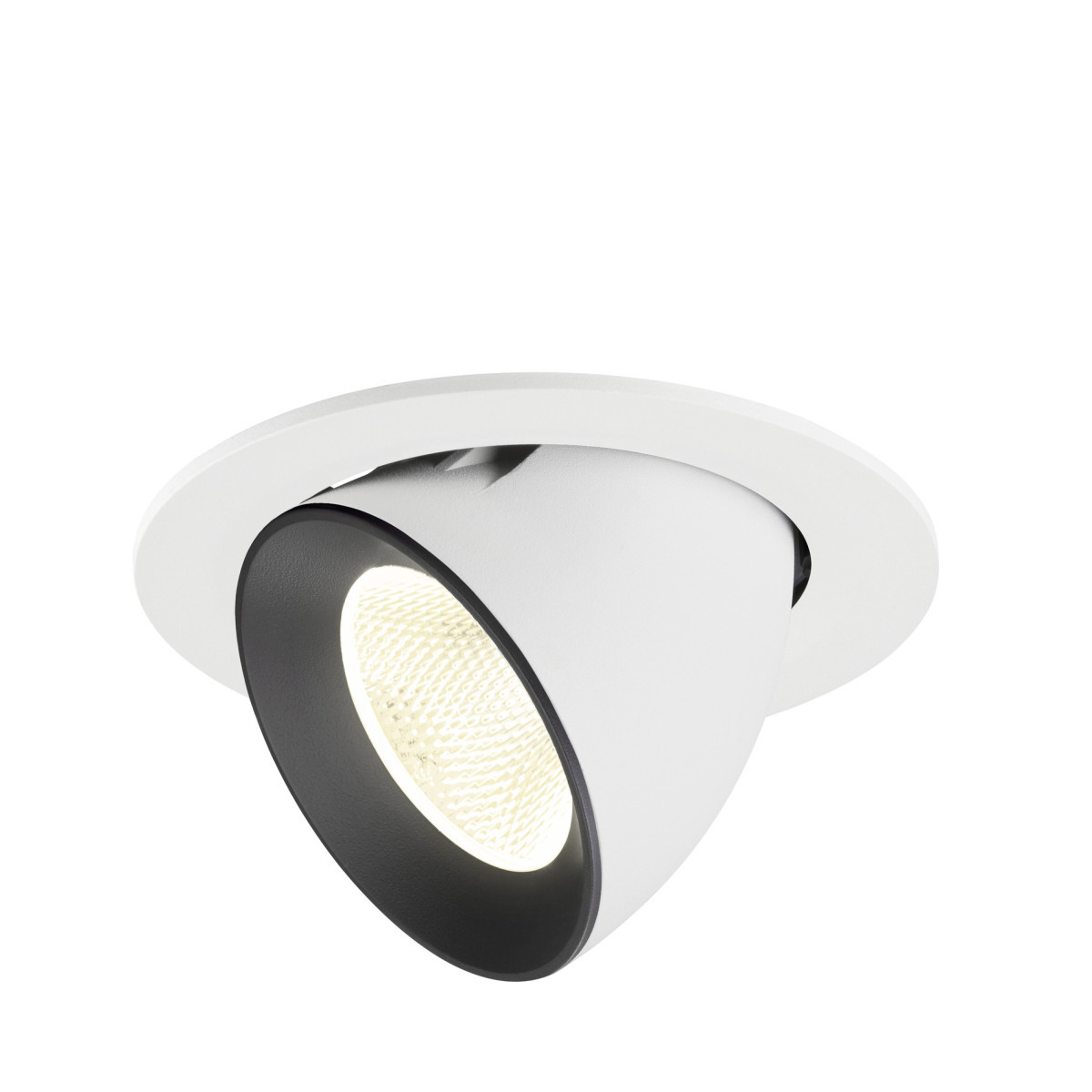 SLV NUMINOS Numinos® Gimble L, white/black recessed ceiling light 4000 K 20°
