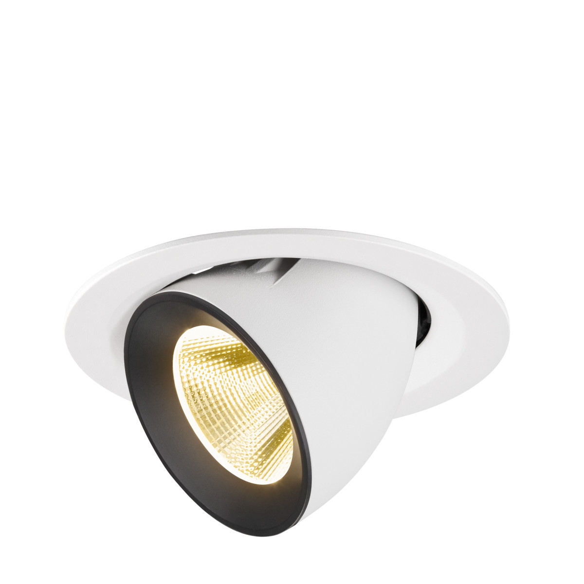SLV NUMINOS Numinos® Gimble M, white/black recessed ceiling light 3000 K 20°