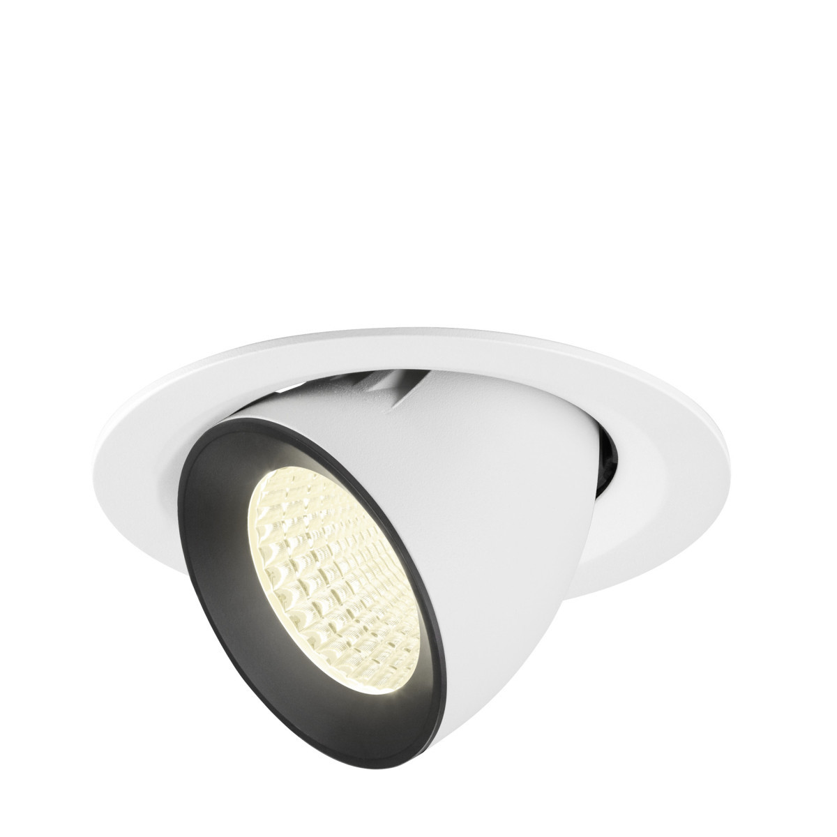SLV NUMINOS Numinos® Gimble M, white/black recessed ceiling light 4000 K 55°