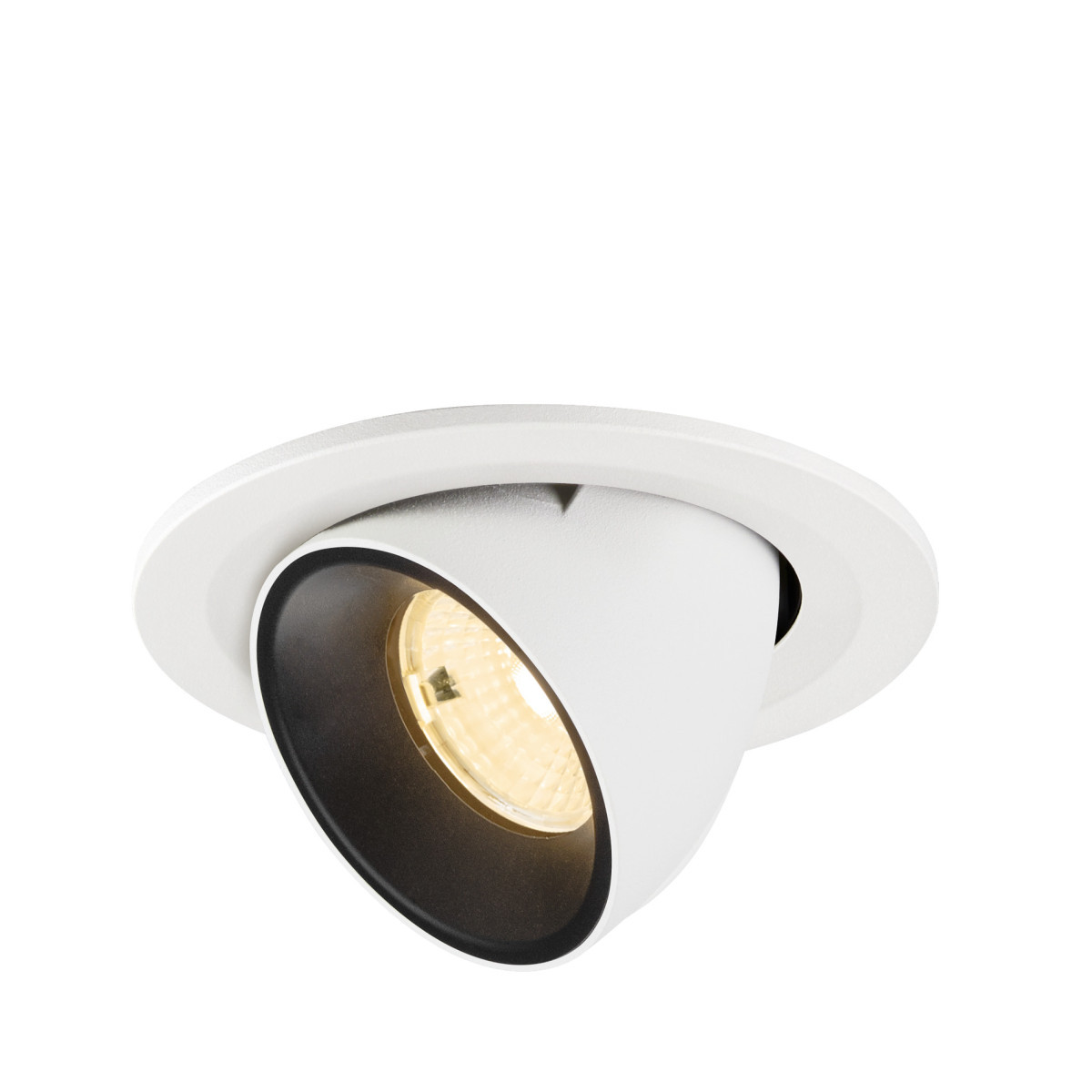 SLV NUMINOS Numinos® Gimble S, white/black recessed ceiling light 3000 K 55°