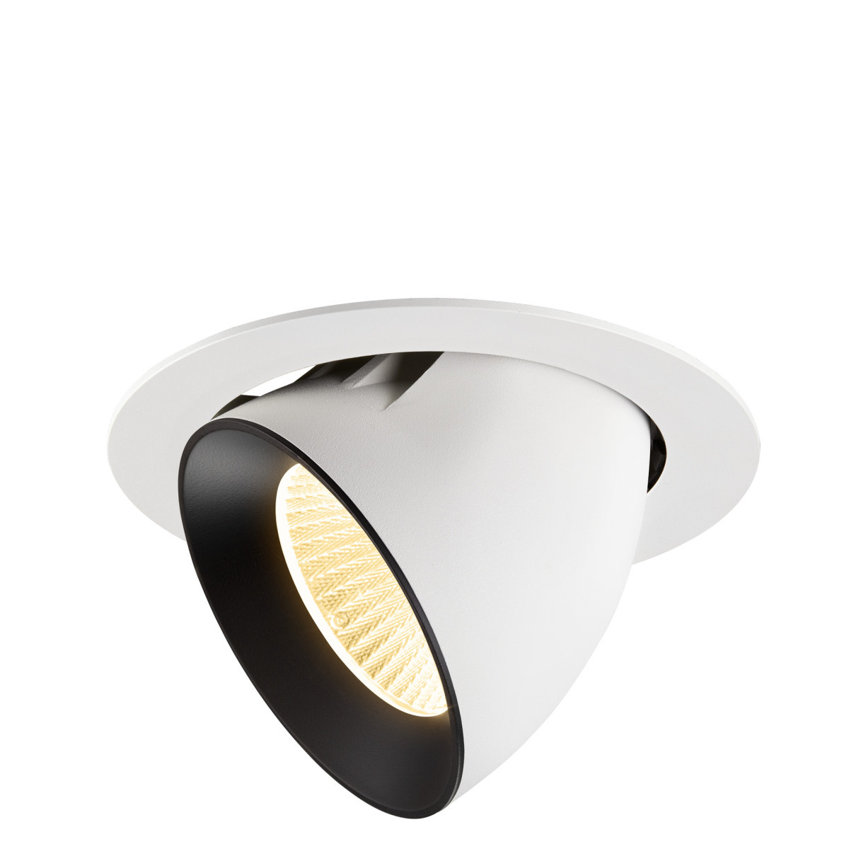 SLV NUMINOS Numinos® Gimble XL, white/black recessed ceiling light 3000 K 40°