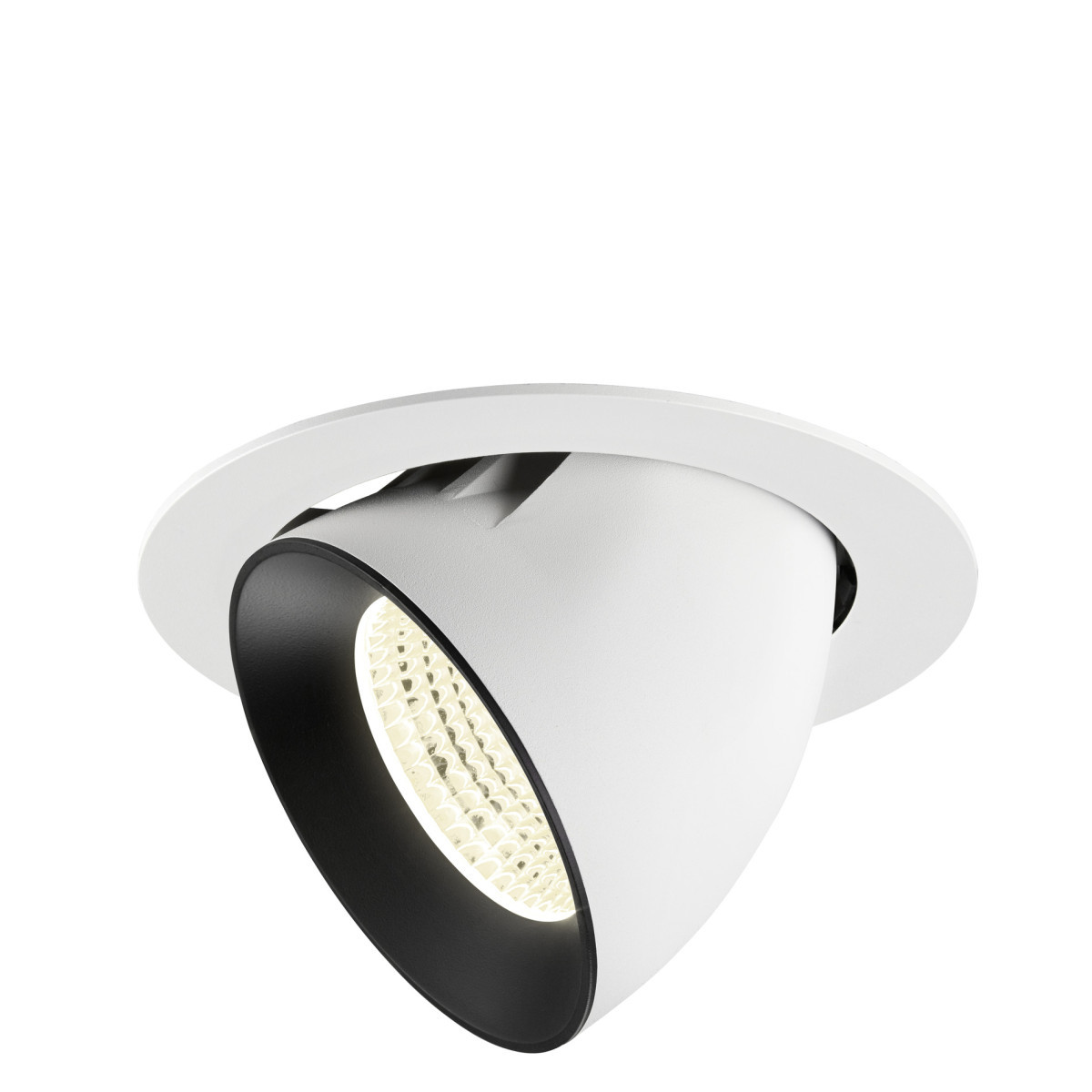 SLV NUMINOS Numinos® Gimble XL, white/black recessed ceiling light 4000 K 55°