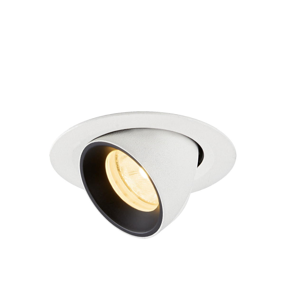 SLV NUMINOS Numinos® Gimble XS, white/black recessed ceiling light 3000 K 20°