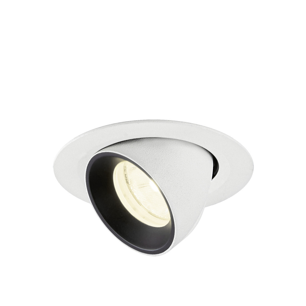 SLV NUMINOS Numinos® Gimble XS, white/black recessed ceiling light 4000 K 20°