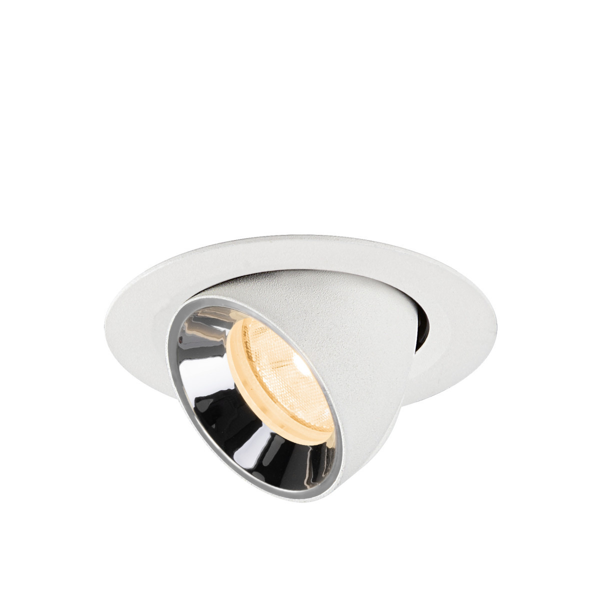 SLV NUMINOS Numinos® Gimble XS, white/chrom recessed ceiling light 2700 K 20°