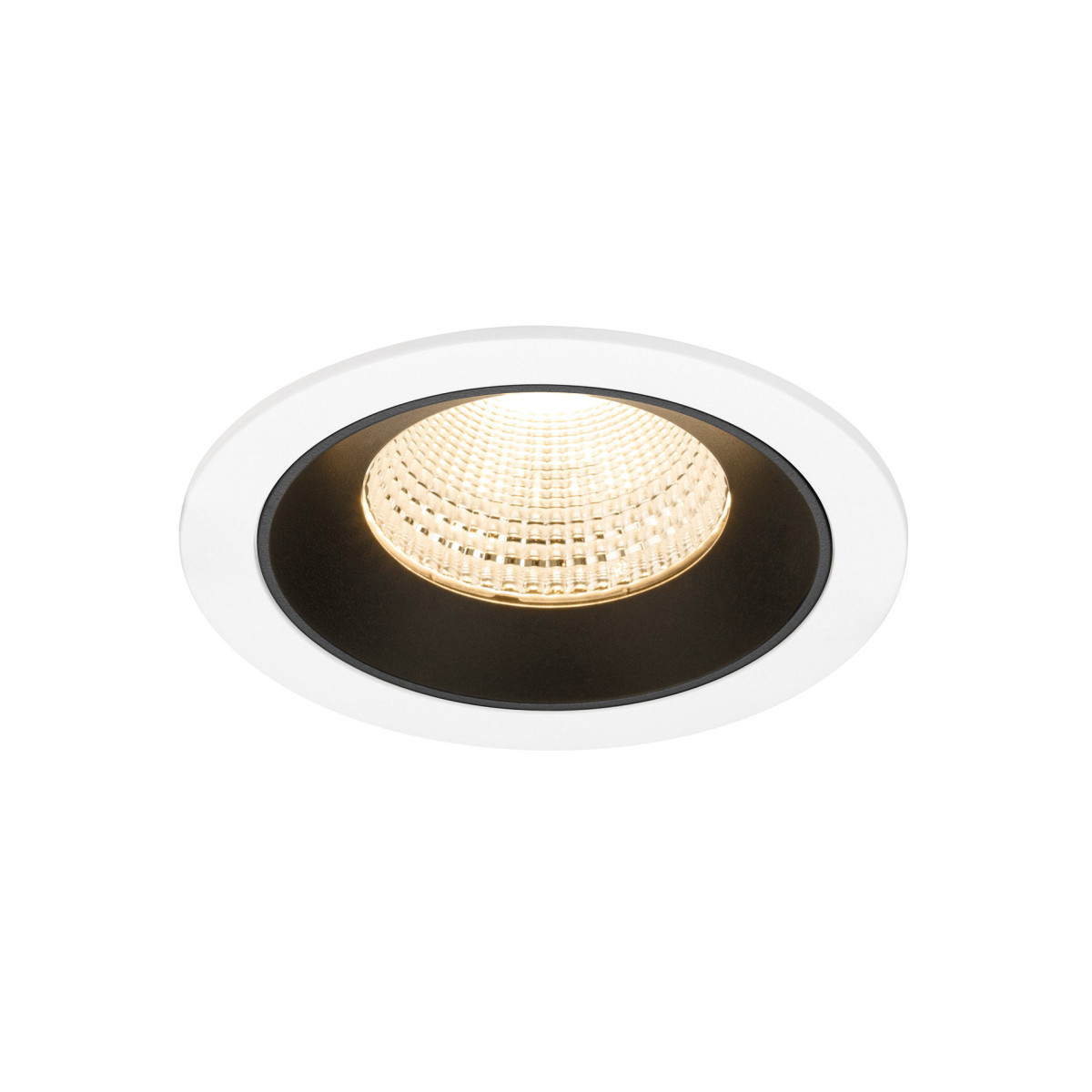 SLV NUMINOS Numinos® L, white/black recessed ceiling light 2700 K 55°