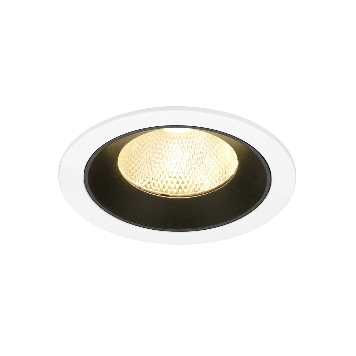 SLV NUMINOS Numinos® L, white/black recessed ceiling light 3000 K 20°
