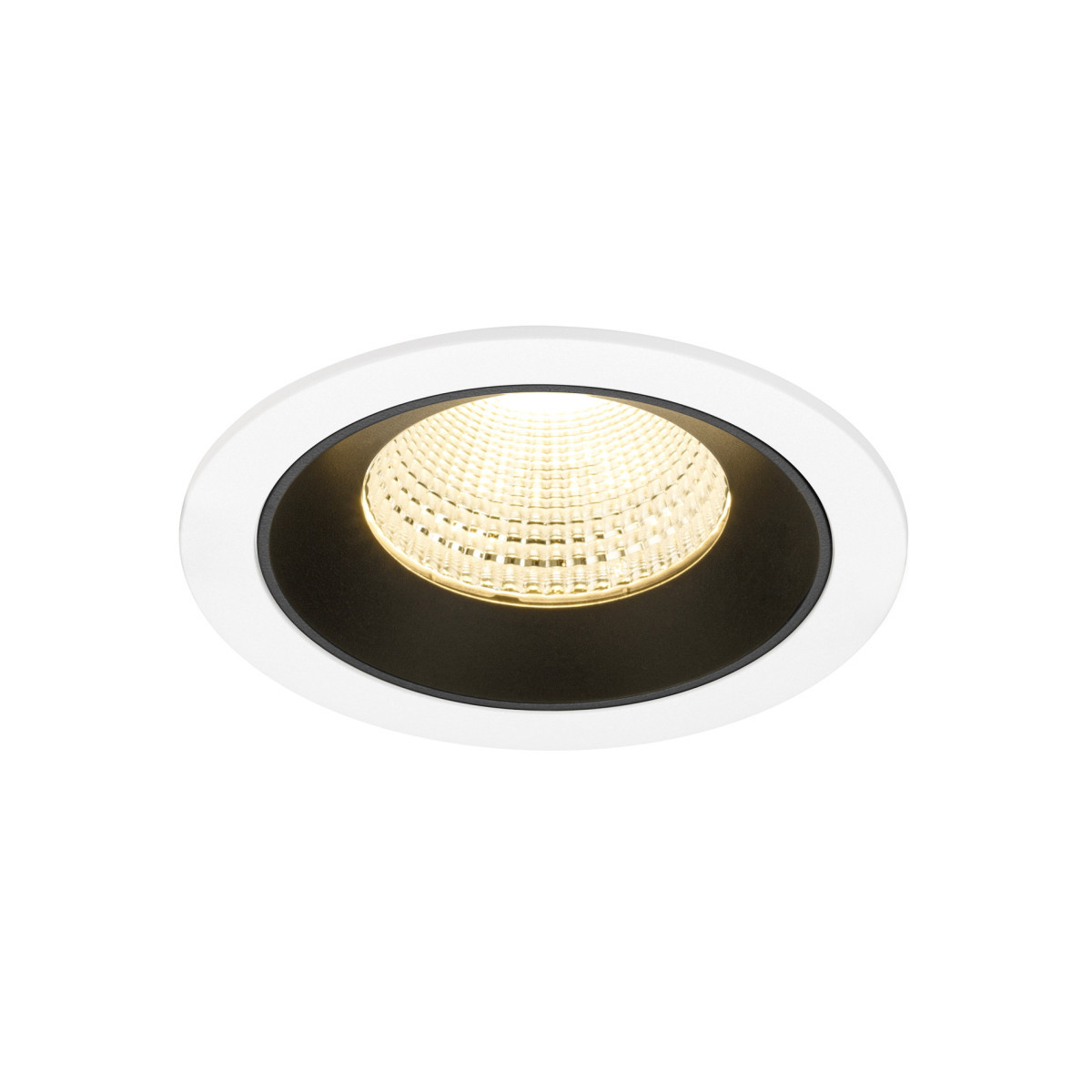 SLV NUMINOS Numinos® L, white/black recessed ceiling light 3000 K 55°