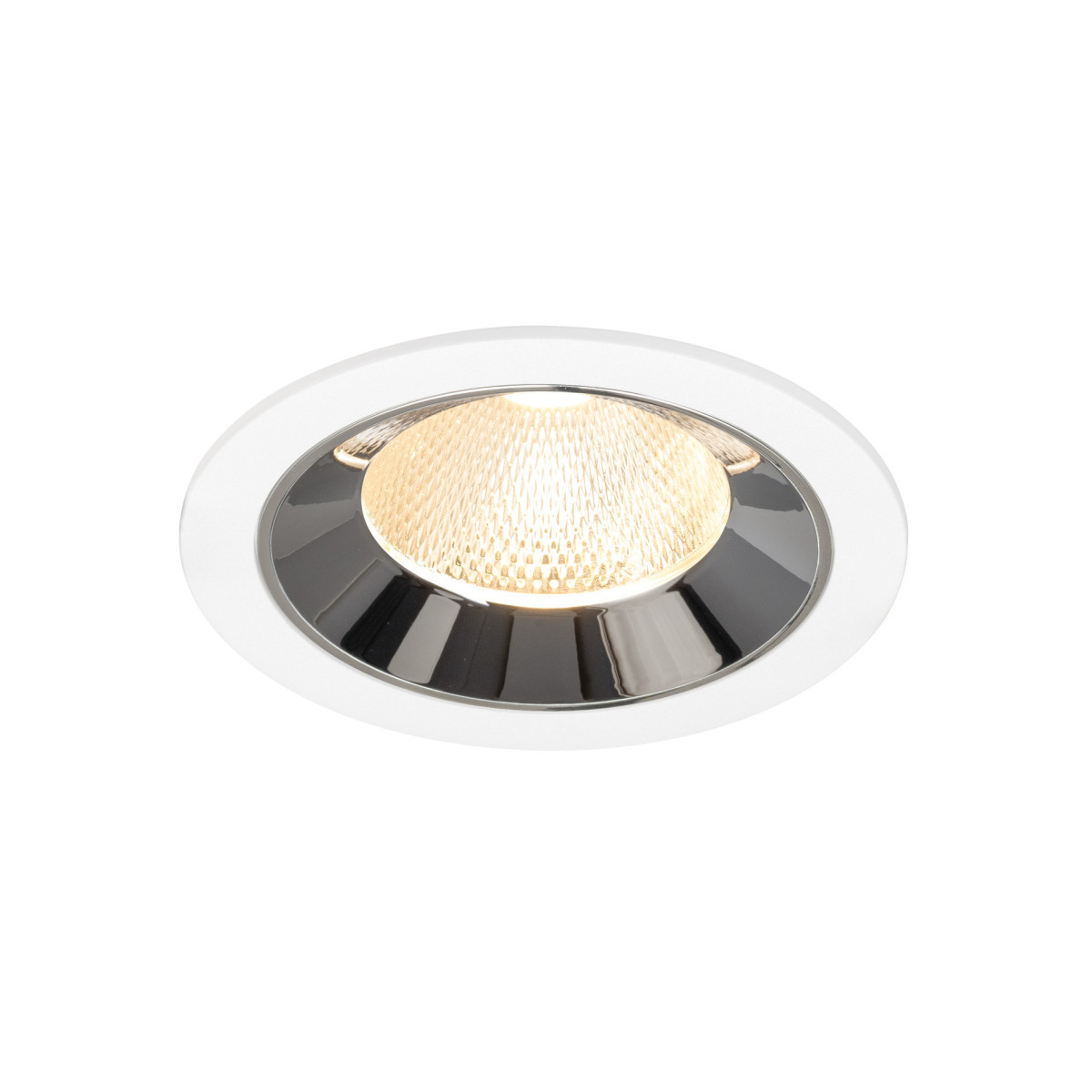 SLV NUMINOS Numinos® L, white/chrom recessed ceiling light 2700 K 20°