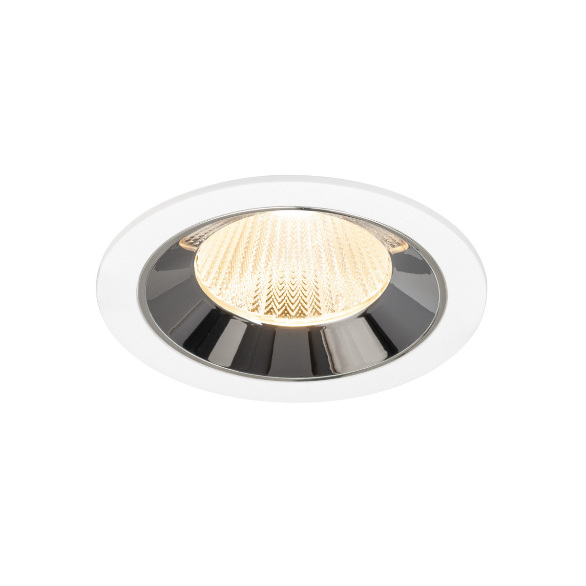 SLV NUMINOS Numinos® L, white/chrom recessed ceiling light 2700 K 40°