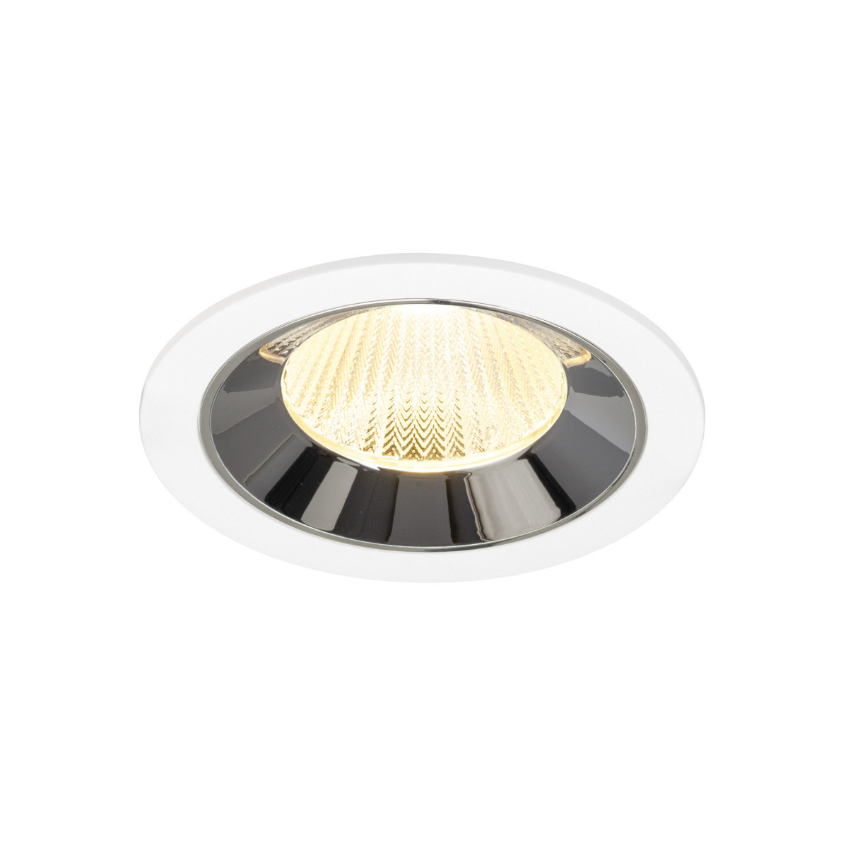 SLV NUMINOS Numinos® L, white/chrom recessed ceiling light 3000 K 40°