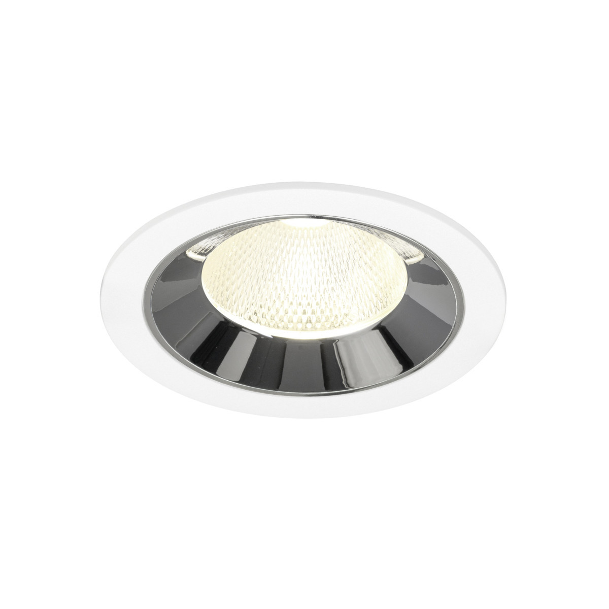 SLV NUMINOS Numinos® L, white/chrom recessed ceiling light 4000 K 20°