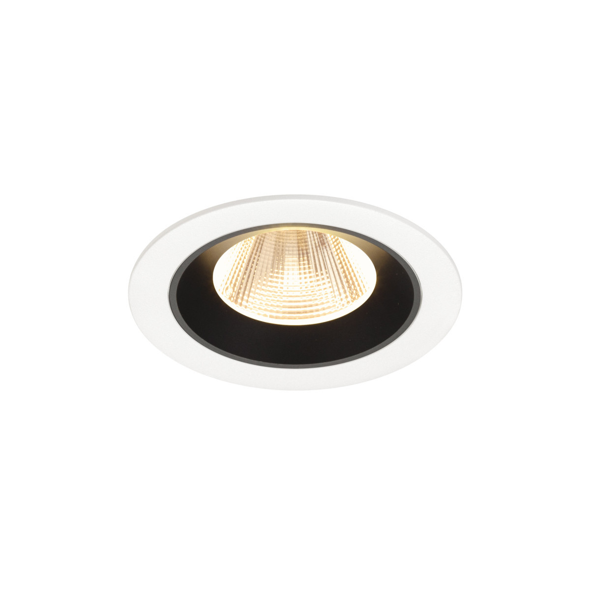 SLV NUMINOS Numinos® M, white/black recessed ceiling light 2700 K 20°
