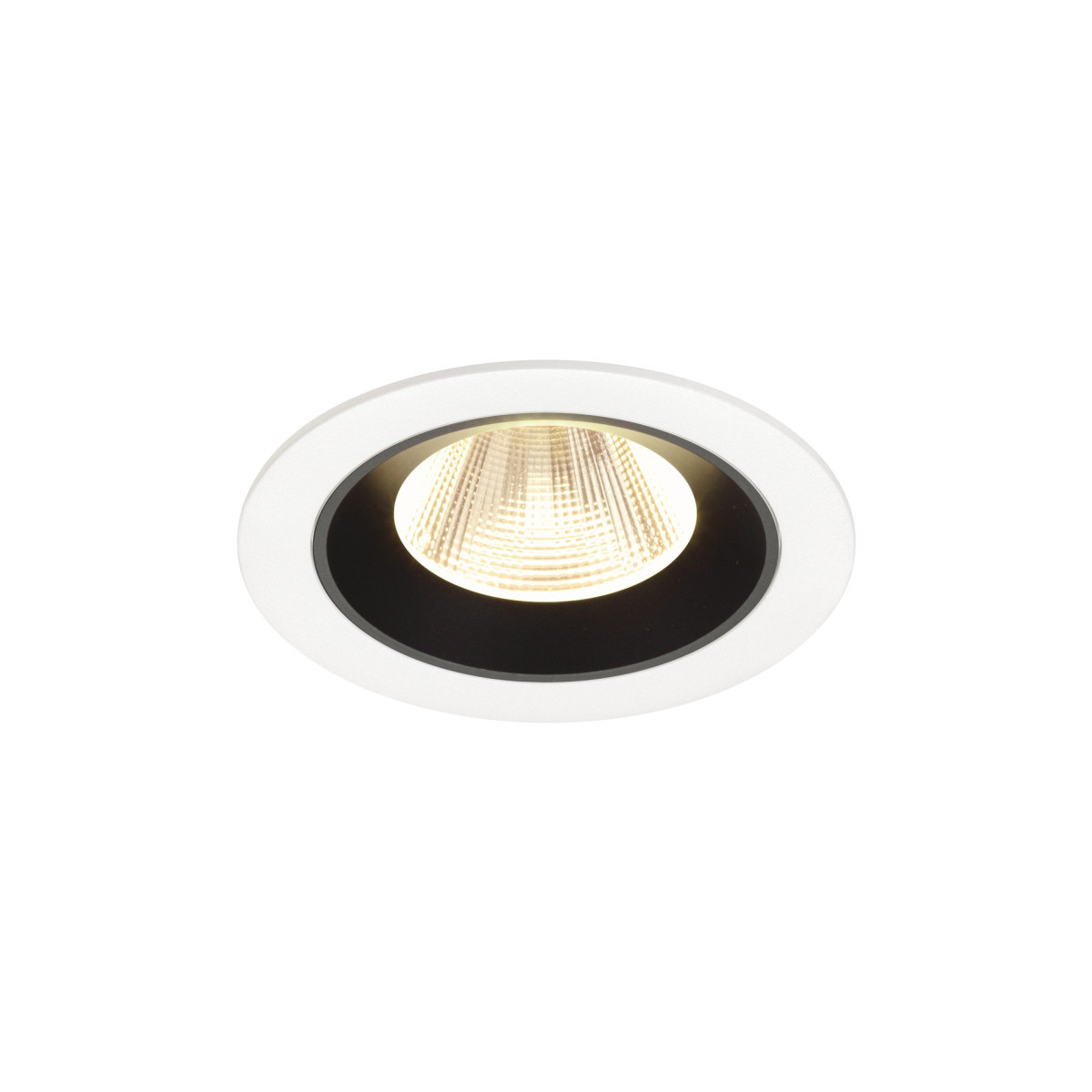 SLV NUMINOS Numinos® M, white/black recessed ceiling light 3000 K 20°