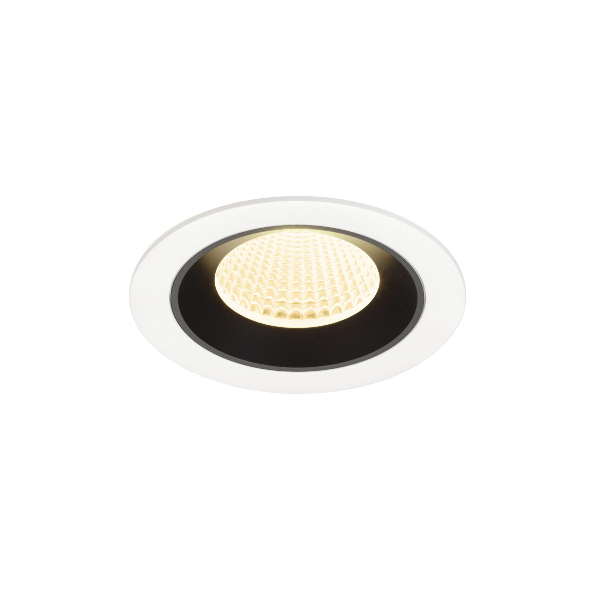 SLV NUMINOS Numinos® M, white/black recessed ceiling light 3000 K 40°