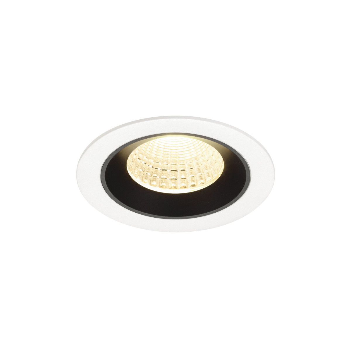 SLV NUMINOS Numinos® M, white/black recessed ceiling light 3000 K 55°