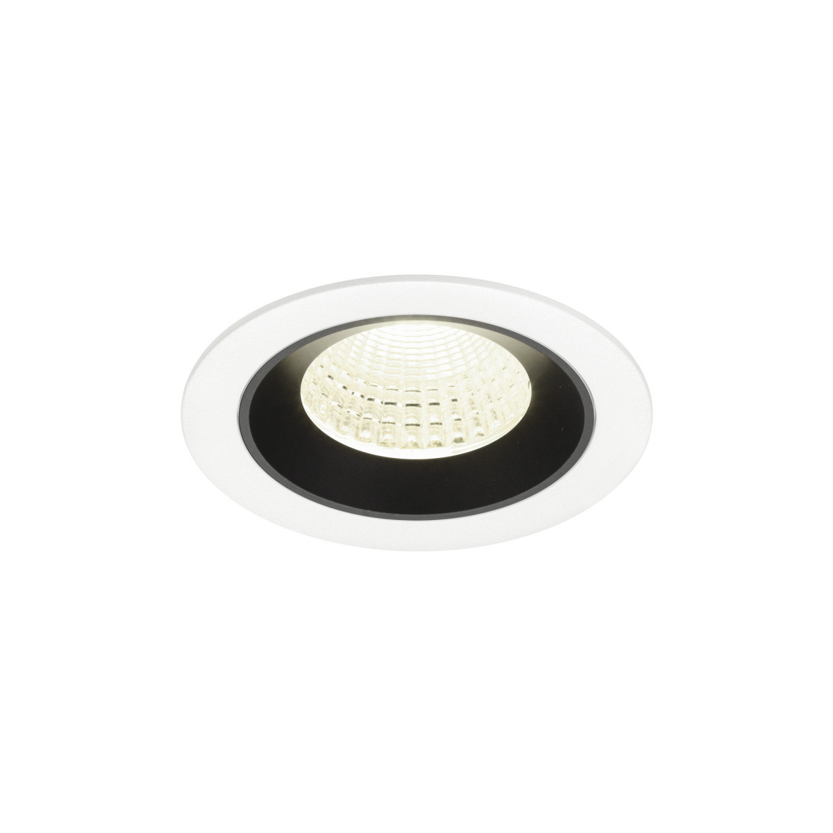 SLV NUMINOS Numinos® M, white/black recessed ceiling light 4000 K 55°