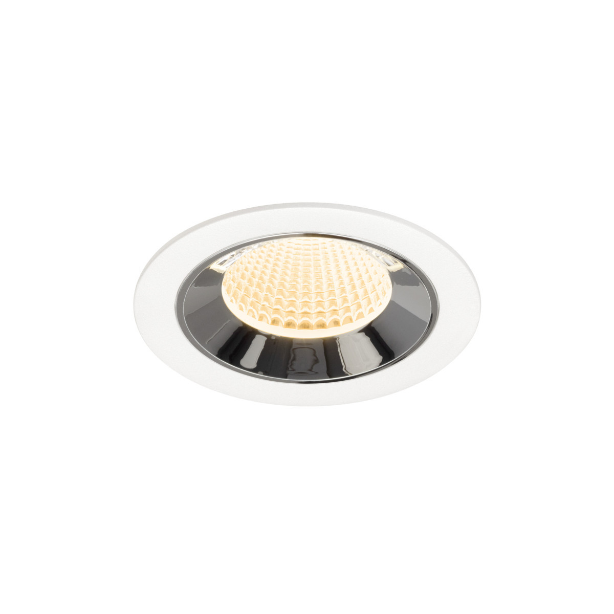 SLV NUMINOS Numinos® M, white/chrom recessed ceiling light 2700 K 40°