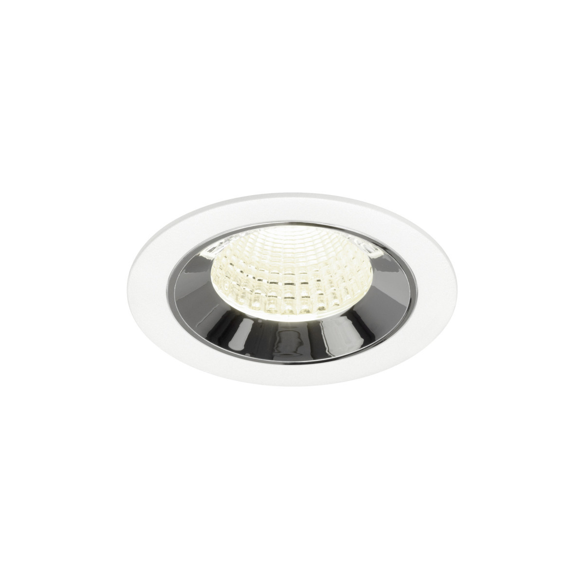 SLV NUMINOS Numinos® M, white/chrom recessed ceiling light 4000 K 55°