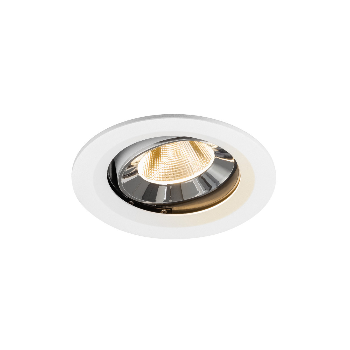 SLV NUMINOS Numinos® Move M, white/chrom recessed ceiling light 2700 K 20°